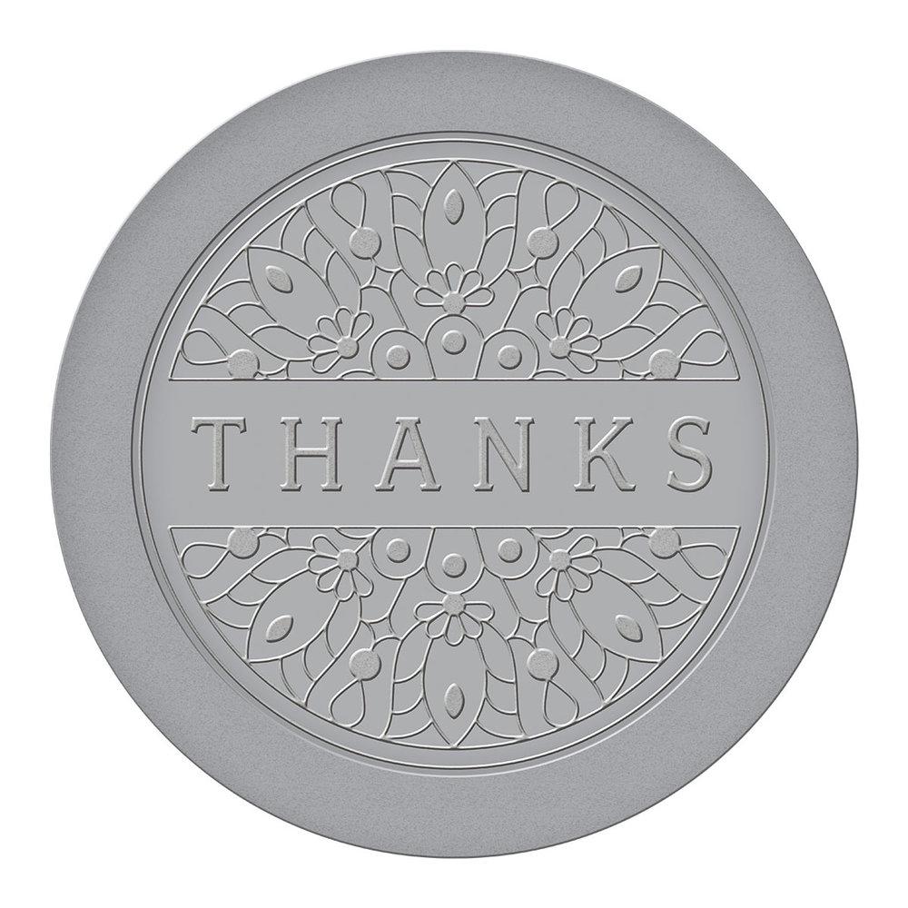 Spellbinders - Wachssiegel Stempel "Thanks Mandala" Waxs Seal Stamp