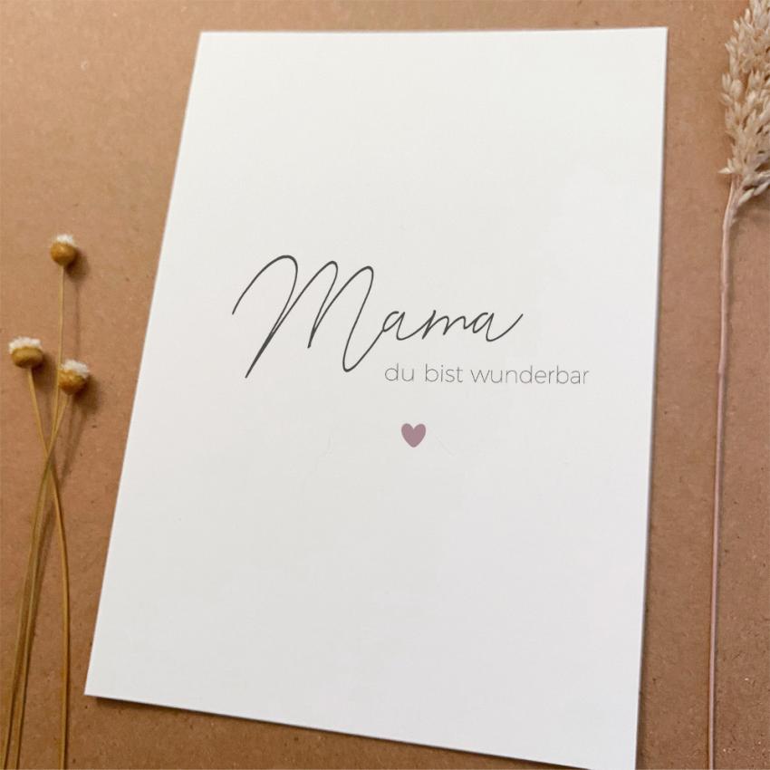 Spruchposter "Mama Weiß" | Geschenkidee | Personalisiert | Muttertag| Wanddeko