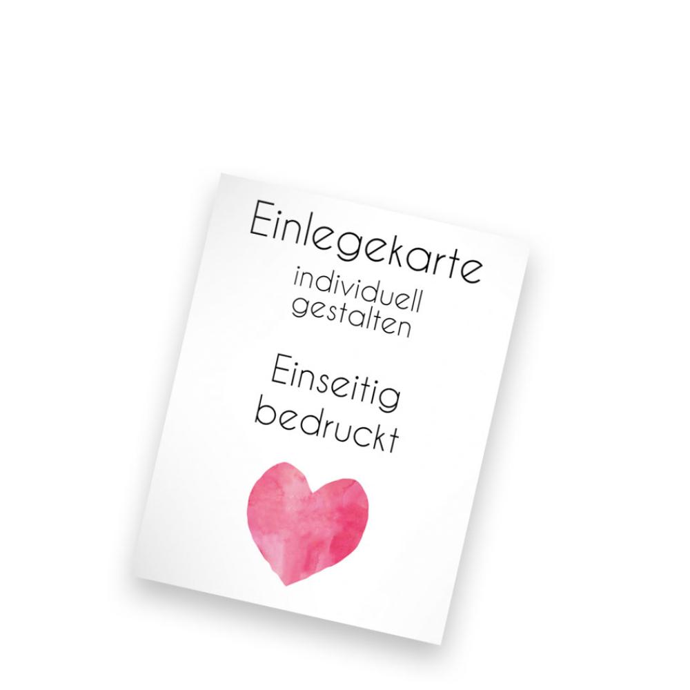 Einlegekarte blanko 11x14cm (eigenes Design)