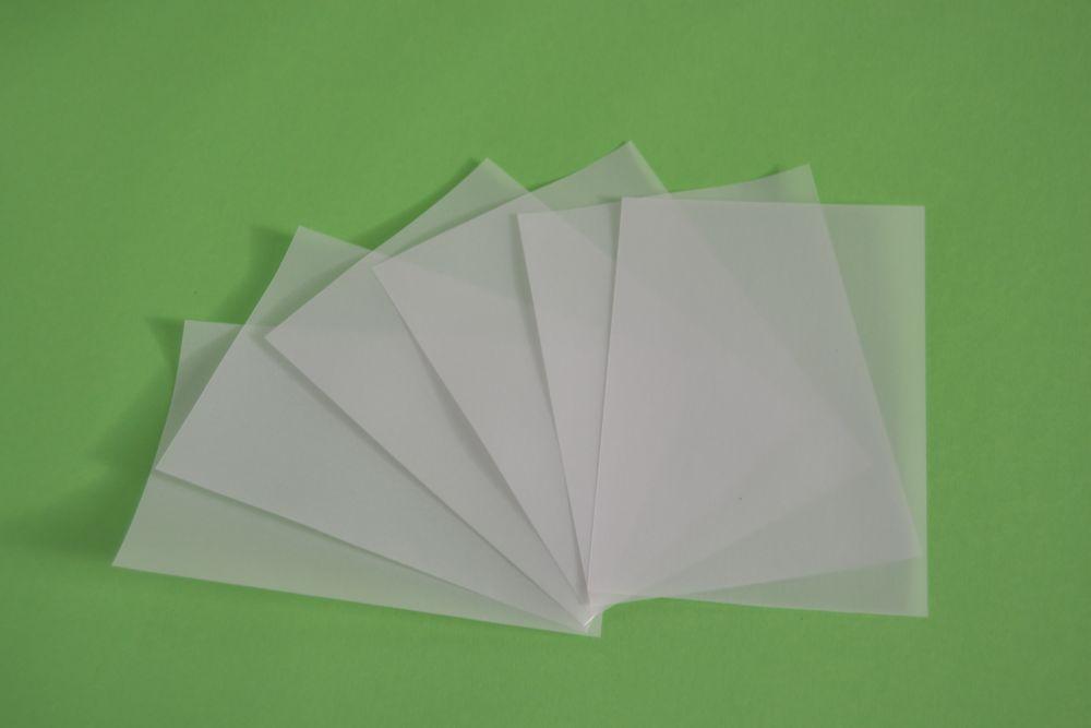 Einlegeblatt DIN A5 25 Stück transparent weiss 150 g/m²