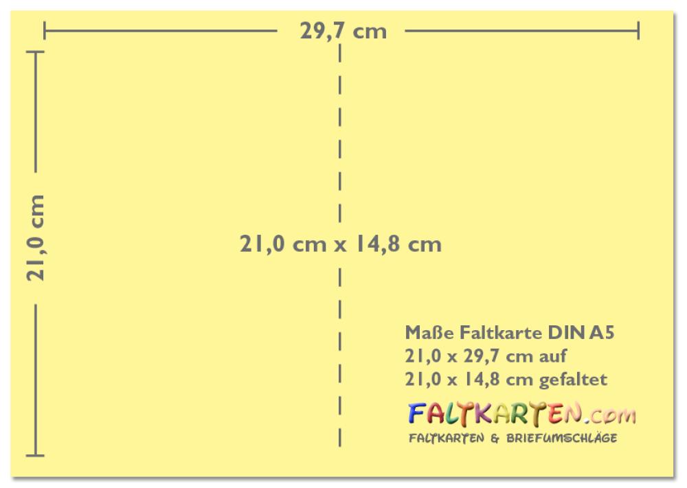 Doppelkarte - Faltkarte 240g/m² DIN A5 in pazifikblau