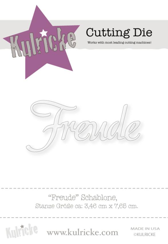 Kulricke Stanzschablone "Freude" Craft Die | Stanze