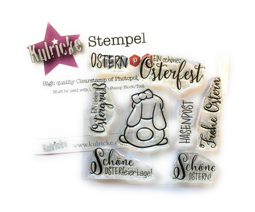 Kulricke Stempelset "Osterfest" Clear Stamp Motiv-Stempel