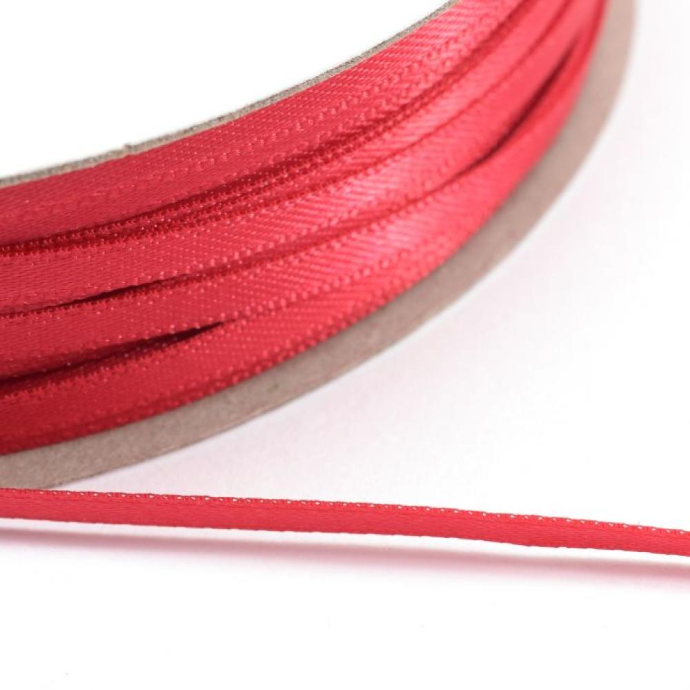 Vaessen Creative - Satinband 3mm 100m Rolle Rot