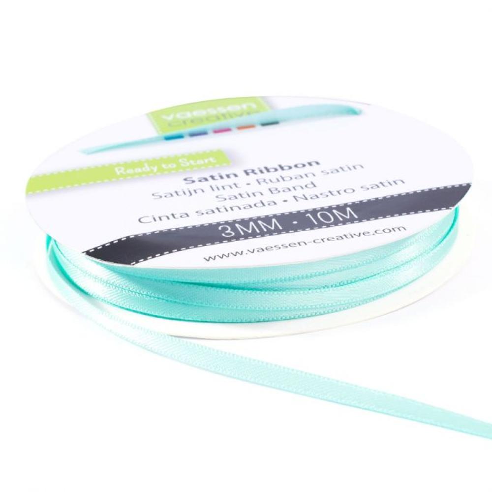 Vaessen Creative - Satinband 3mm 10m Aqua