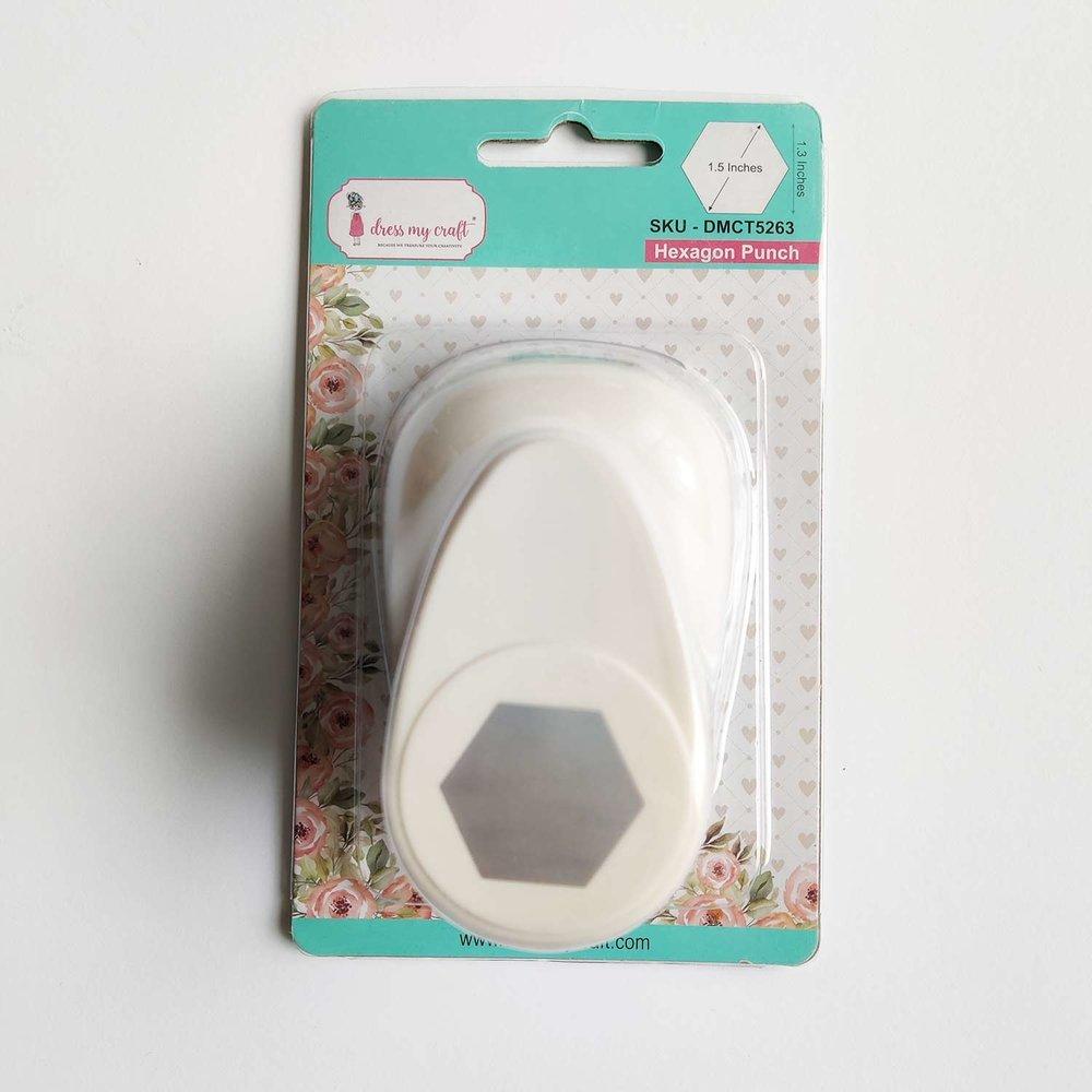 Dress My Craft - Motivstanzer "Hexagon" Punch ø 1,5 Inch