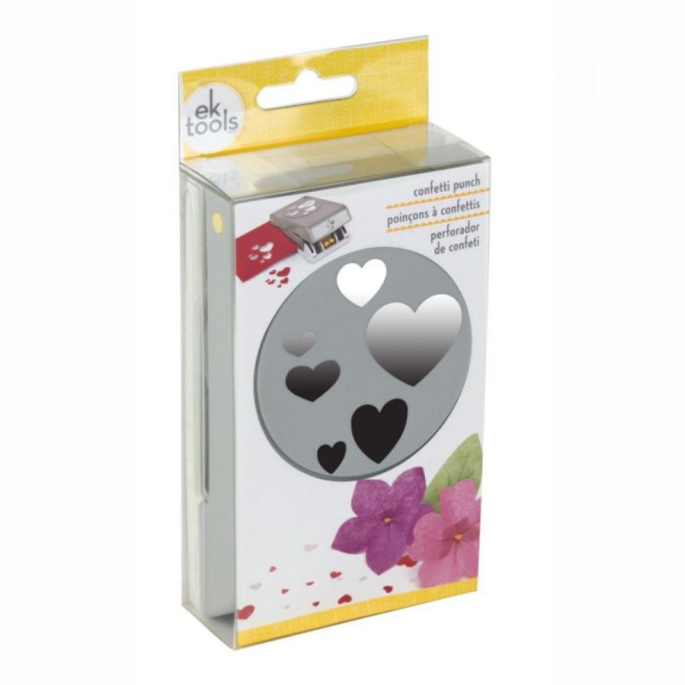 EK Tools Punch - Motivstanzer Konfetti Hearts / Herzen