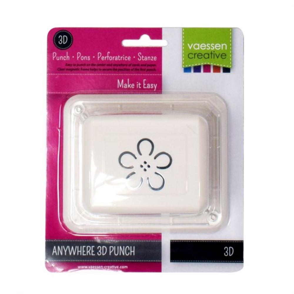 Vaessen Creative Magnetische 3D Stanzer Blume