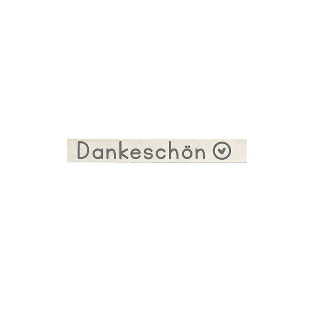 Vaessen Motivband/Text 15mm "Dankeschön" 20m