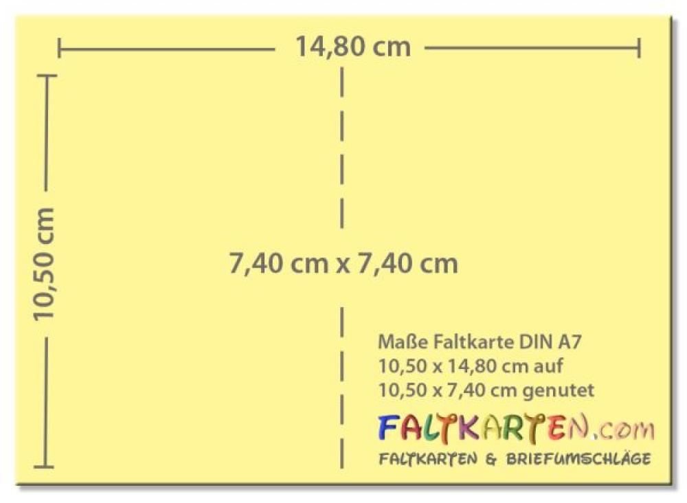 Faltkarte 250g/m² DIN A7 in kobaltblau