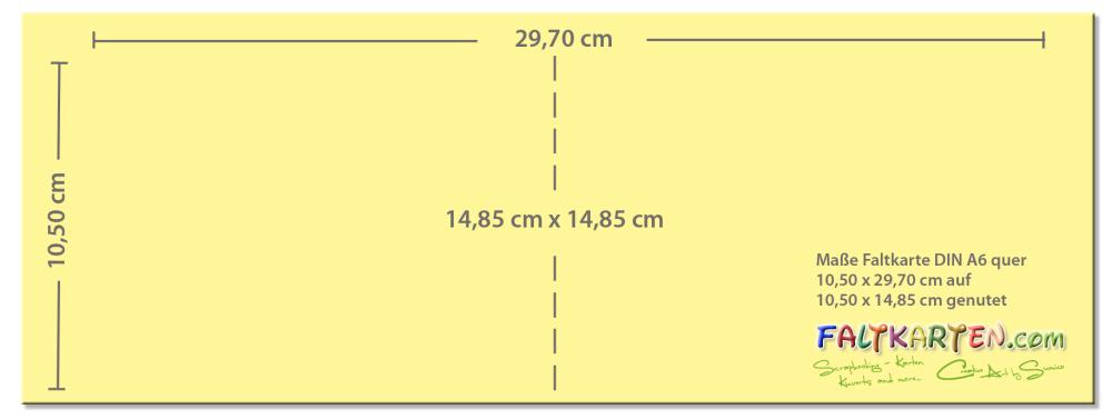 Doppelkarte - Faltkarte 250g/m² DIN A6 quer in kobaltblau