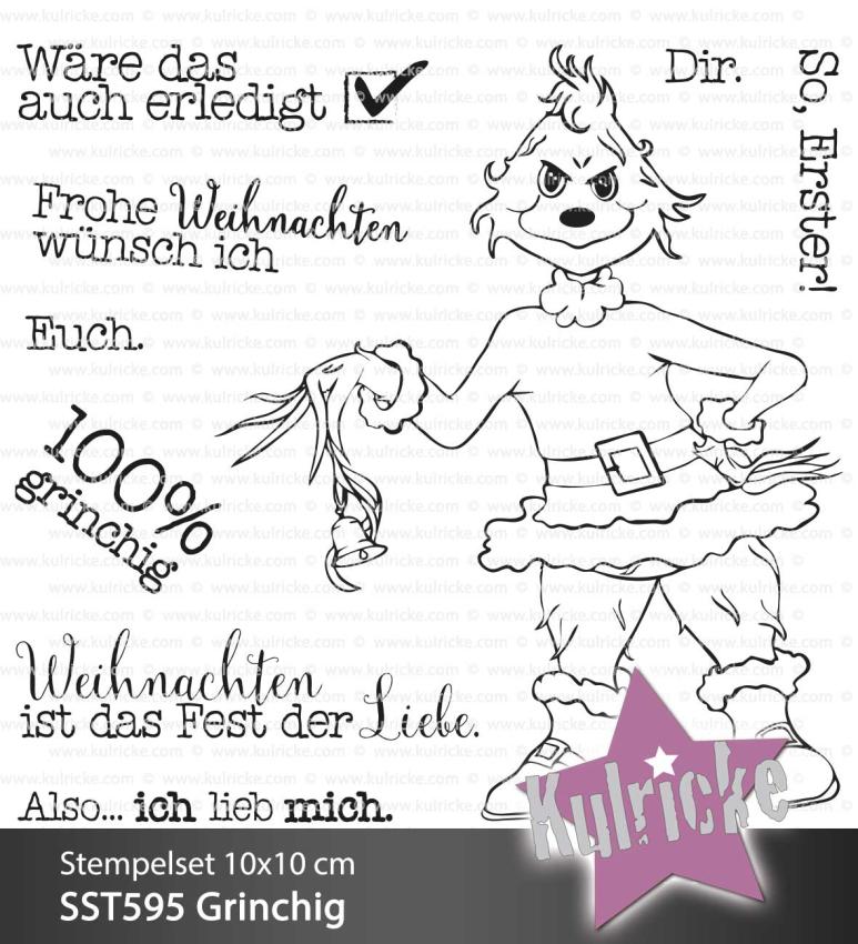 Kulricke Stempelset "Grinchig" Clear Stamp Motiv-Stempel