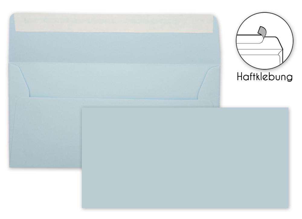 Briefumschlag DIN-Lang 120g/m² oF Haftklebung in hellblau