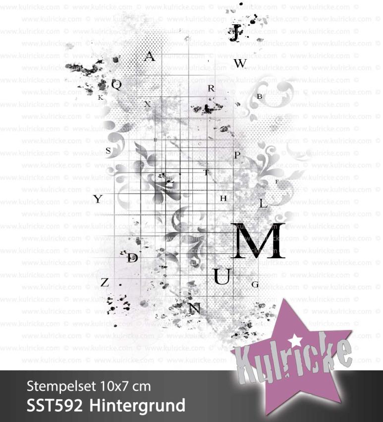 Kulricke Stempelset "Hintergrund" Clear Stamp Motiv-Stempel