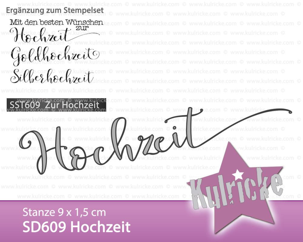 Kulricke Stanzschablone "Hochzeit" Stanze - Craft Die | Stanze