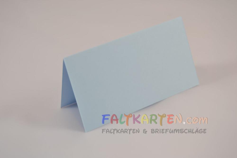 Tischkarte - Platzkarte 9 x 5 cm 240g/m² in hellblau