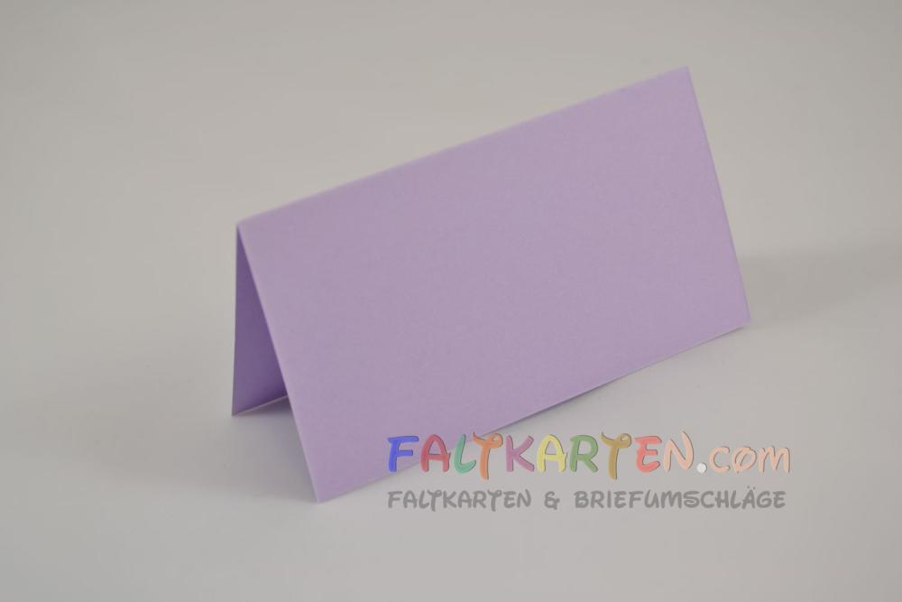 Tischkarte - Platzkarte 9 x 5 cm 240g/m² in lavendel