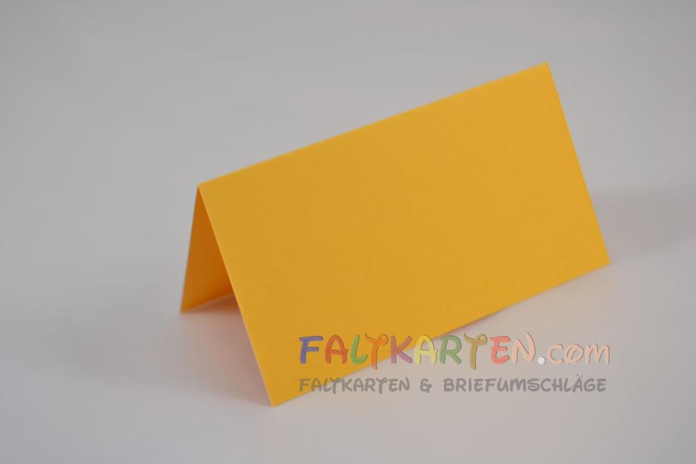 Tischkarte - Platzkarte 9 x 5 cm 240g/m² in altgold