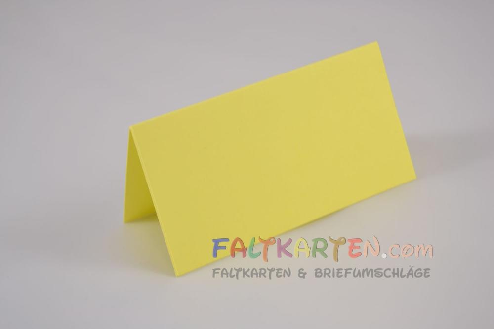 Tischkarte - Platzkarte 9 x 5 cm 240g/m² in gelb