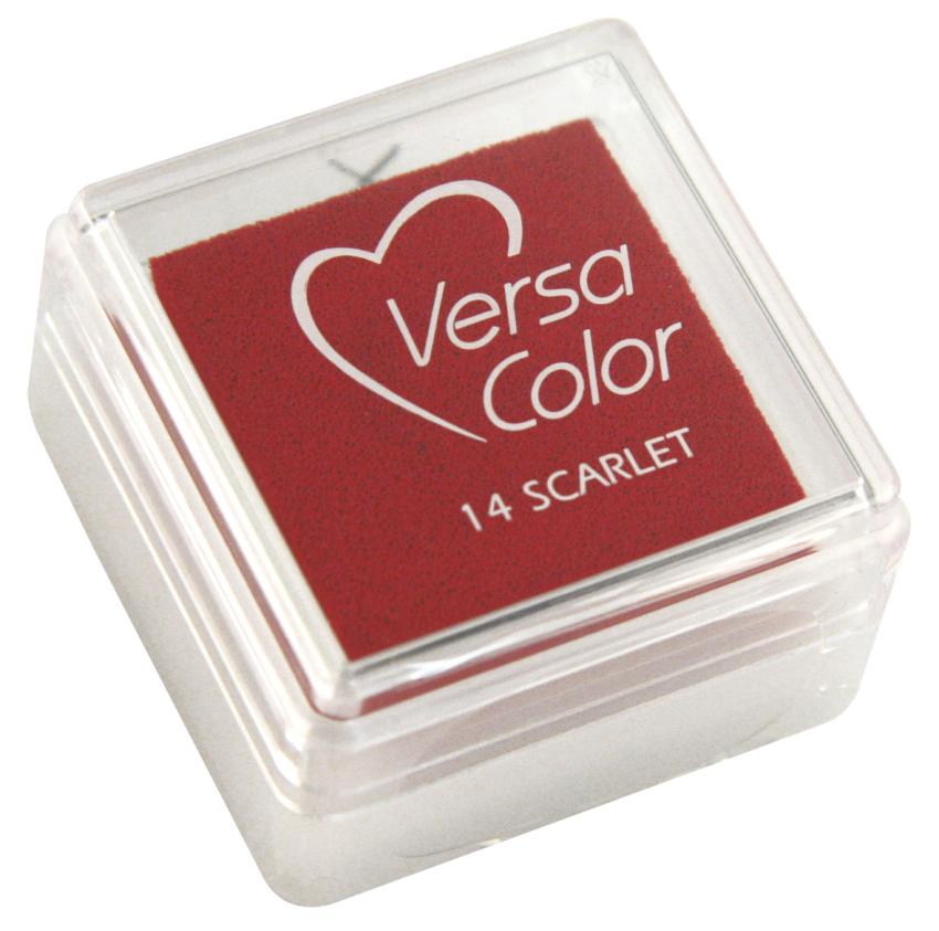 Stempelkissen "Versacolor" feuerrot - scarlet 2,5x2,5cm