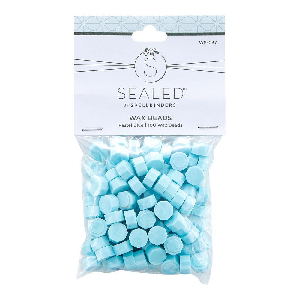 Spellbinders - Wachsperlen "Pastel Blue" Waxs Beads 