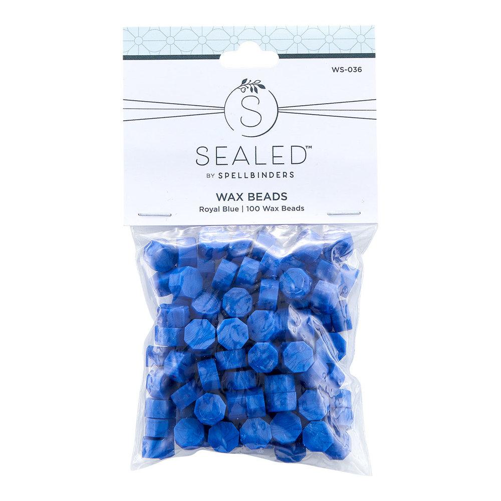 Spellbinders - Wachsperlen "Royal Blue" Waxs Beads 