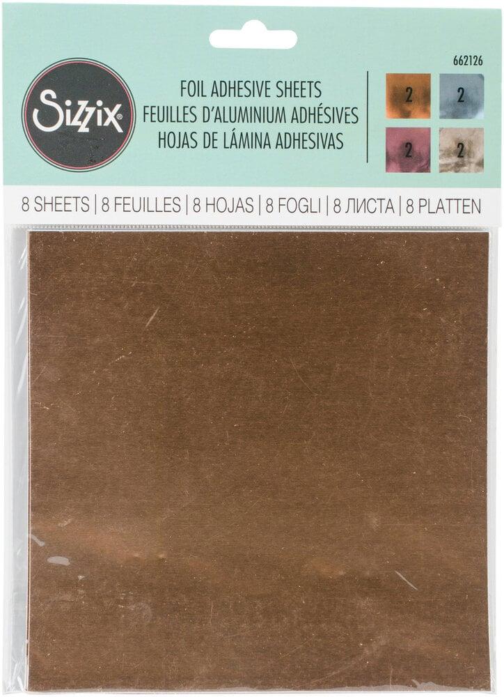 Sizzix "Adhesive Foil" 6x6 Inch - 8 Sheets