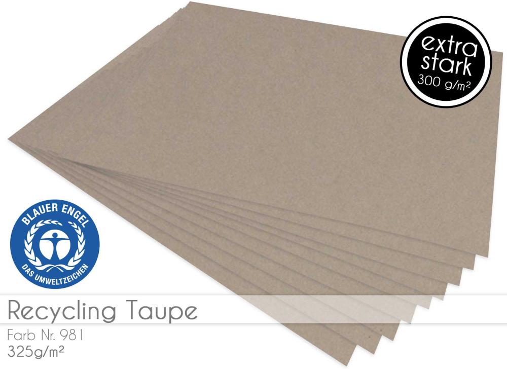 Kraftkarton 325g/m² DIN A3 in recycling taupe