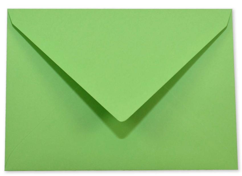 Briefumschläge - Briefhüllen in pistazie, DIN B6 120g/m² oF, Nassklebung