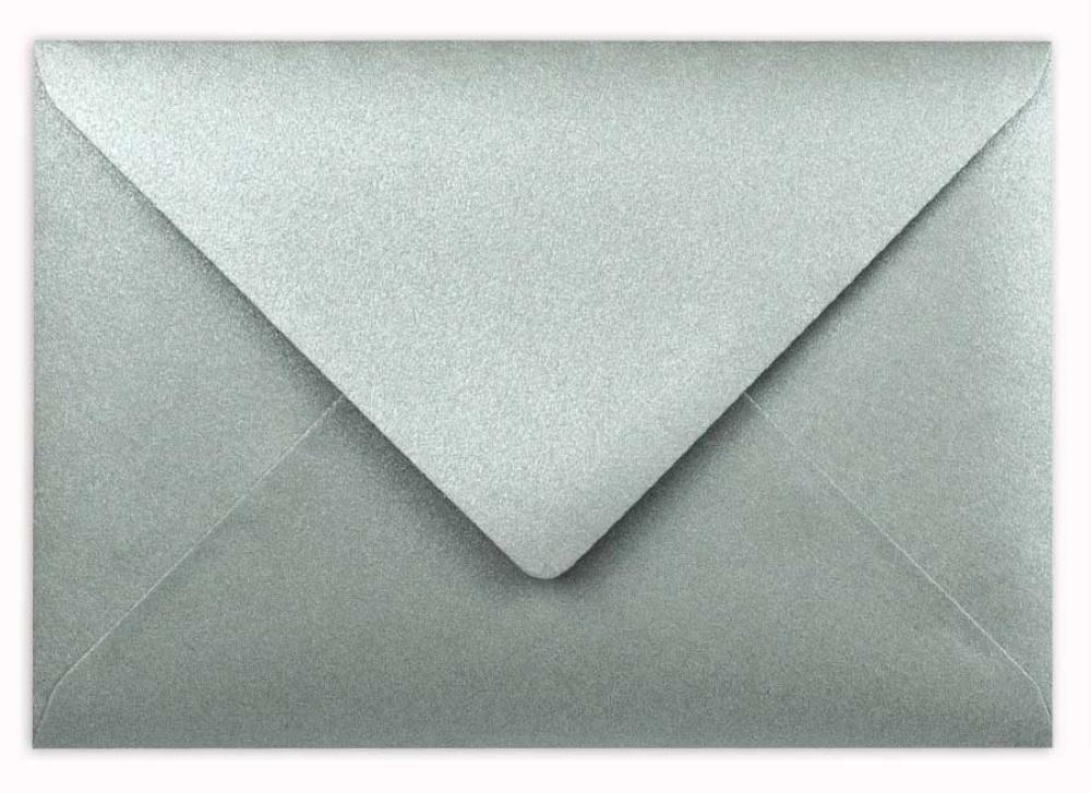Briefumschlag DIN C6 120g/m² oF Nassklebung in metallic platin