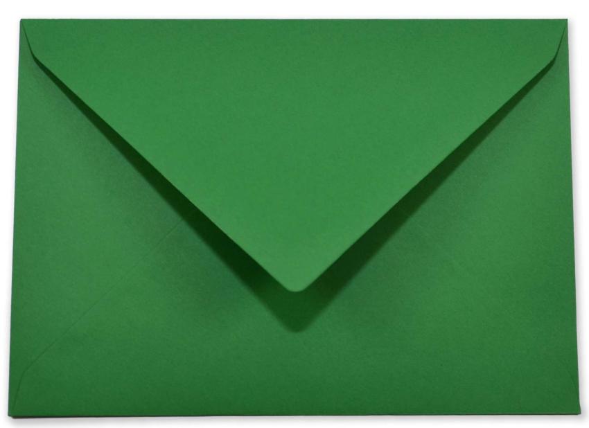 Briefumschläge - Briefhüllen in weihnachtsgrün, DIN B6 120g/m² oF, Nassklebung
