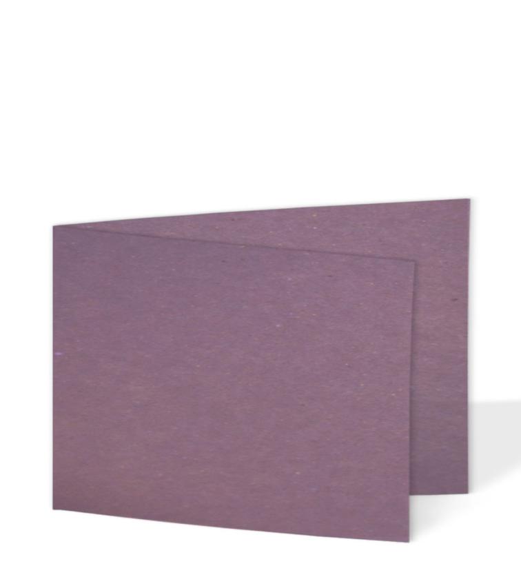 Doppelkarte - Faltkarte 220g/m² DIN B6 quer in kraft purple