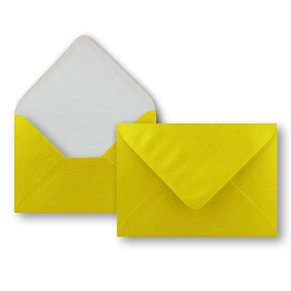 Briefumschlag DIN C6 100g/m² oF Nassklebung in perl-gelb