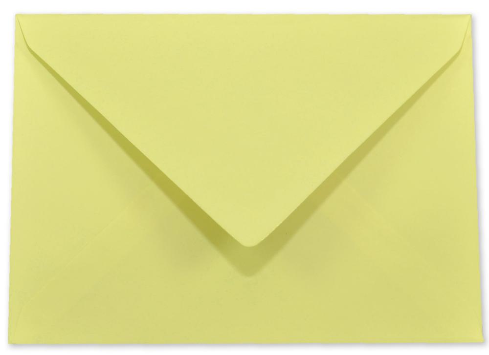 Briefumschlag DIN C6 120g/m² oF Nassklebung in gelb