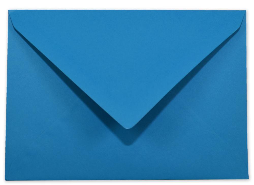 Briefumschlag DIN C6 120g/m² oF Nassklebung in pazifikblau