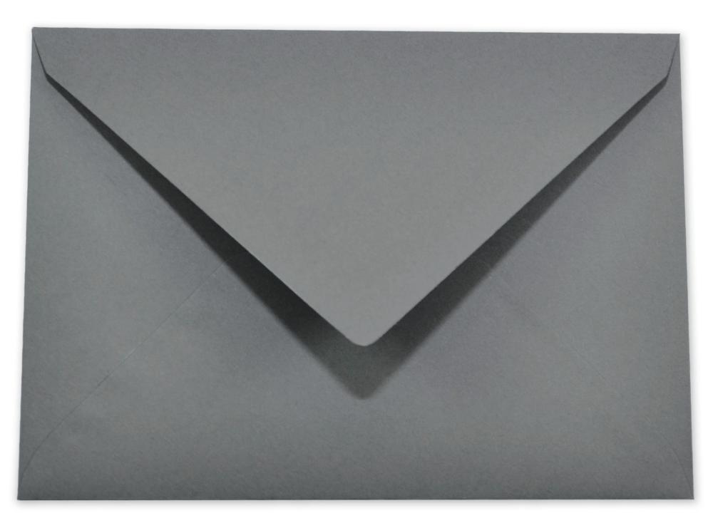 Briefumschlag DIN C6 120g/m² oF Nassklebung in schiefergrau