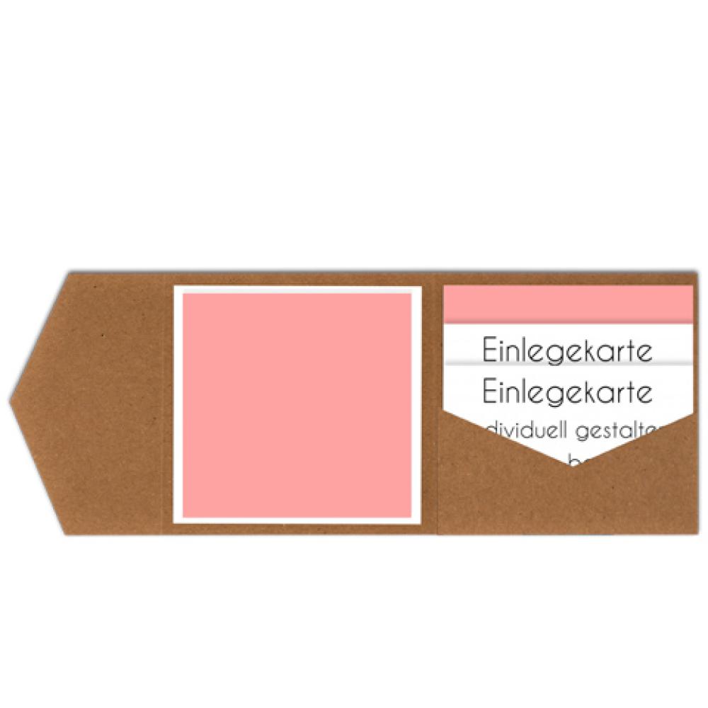 Einlegekarte blanko 13x13cm (eigenes Design)