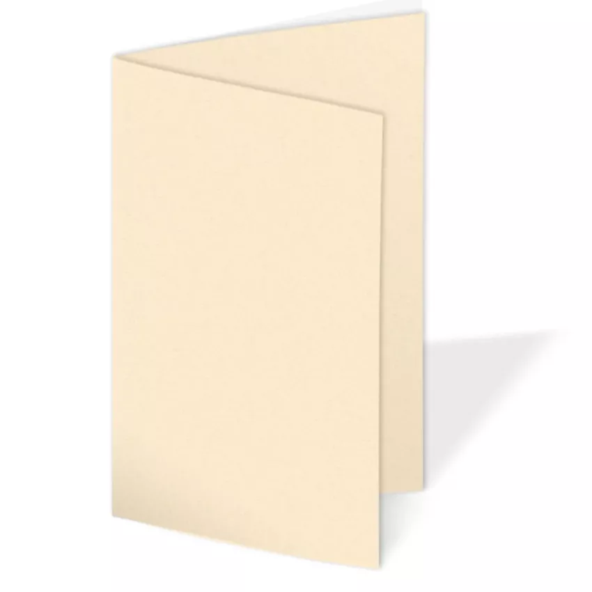 Doppelkarte - Faltkarte 240g/m² DIN B6 in creme