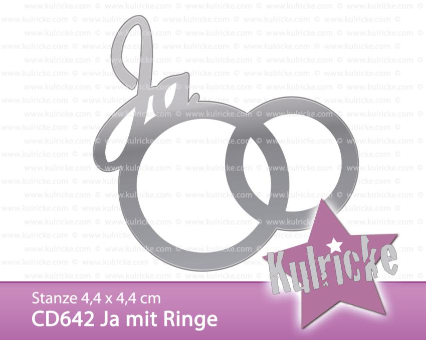 Kulricke Stanzschablone "Ja mit Ringe" Craft Die | Stanze