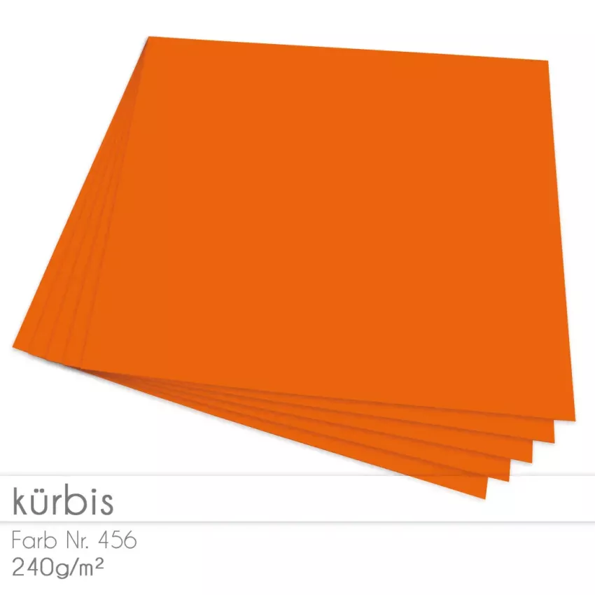 Cardstock "Premium" 12"x12" 240g/m² (30,5 x 30,5cm) in orange