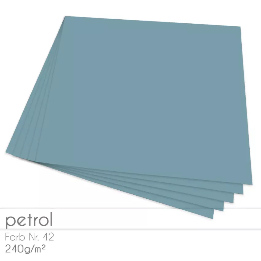 Cardstock "Premium" 12"x12" 240g/m² (30,5 x 30,5cm) in petrol