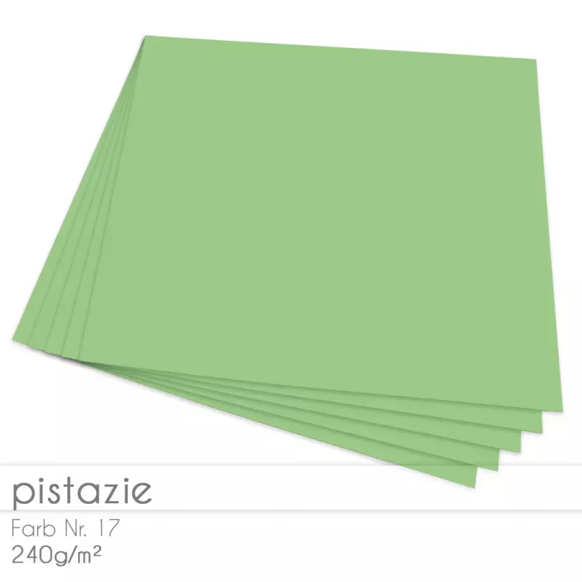 Cardstock "Premium" 12"x12" 240g/m² (30,5 x 30,5cm) in pistazie