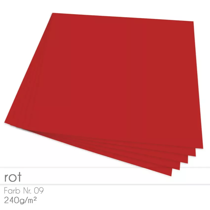 Cardstock "Premium" 12"x12" 240g/m² (30,5 x 30,5cm) in rot