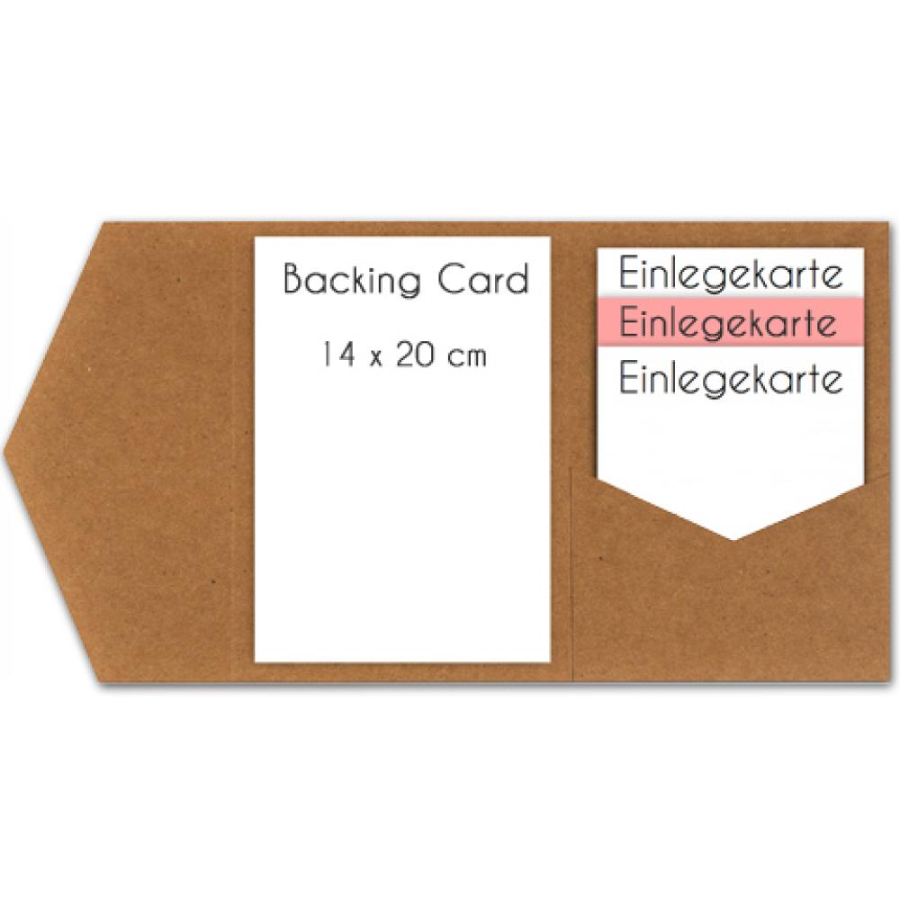 Einlegekarte blanko 13x16cm (eigenes Design)