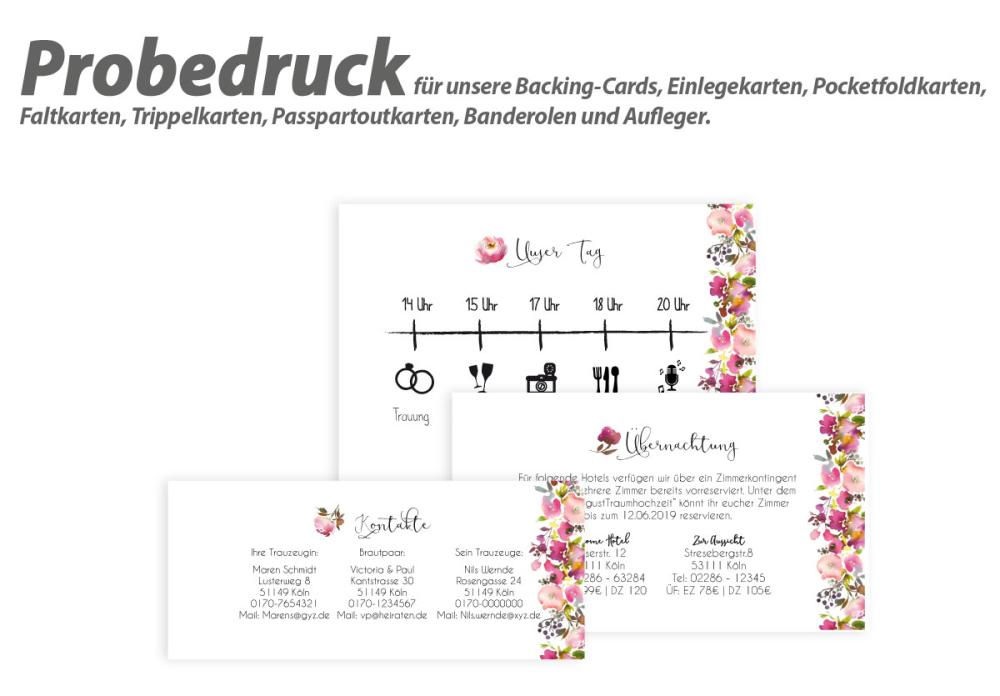 Probedruck & Folierung unserer Produkte - freie Wahl