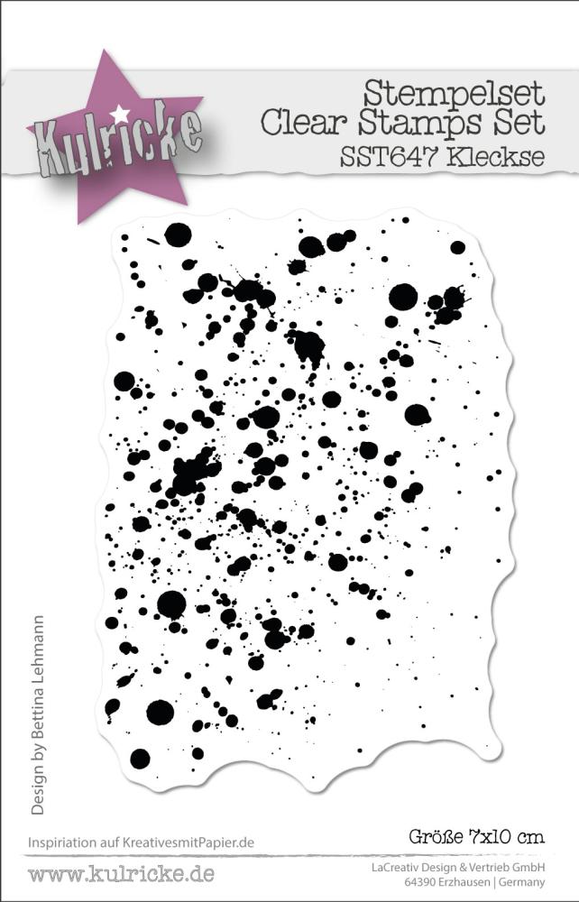 Kulricke Stempelset "Kleckse" Clear Stamp