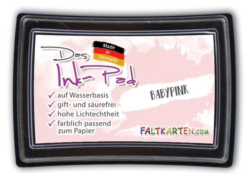 Das Ink-Pad - Stempelkissen 6 x 3,5cm babypink