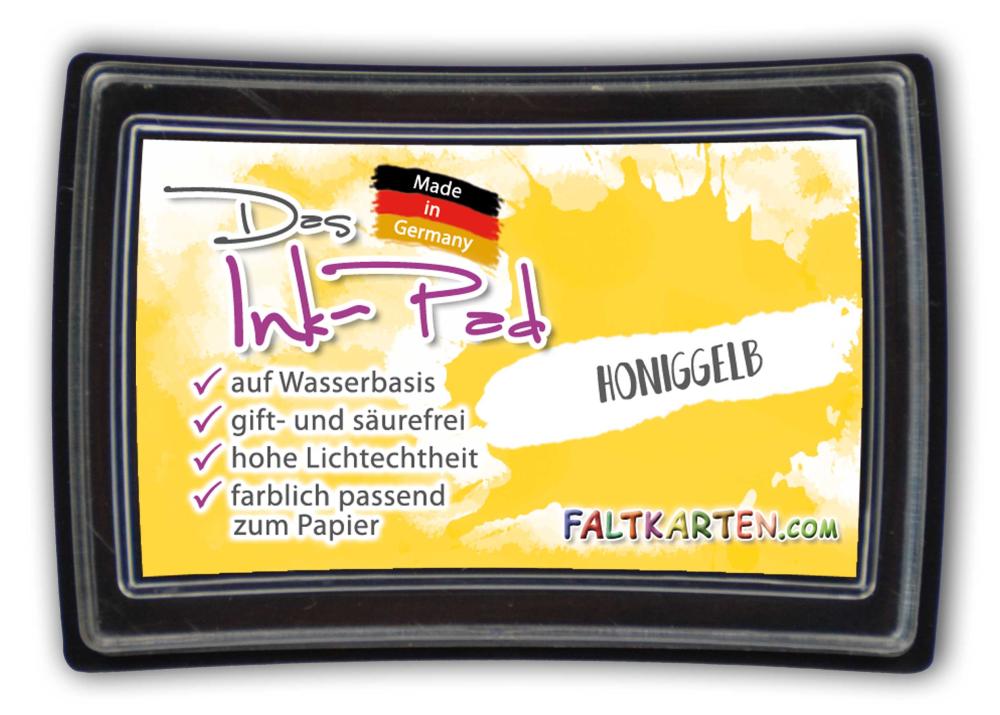 Das Ink-Pad - Stempelkissen 6 x 3,5cm honiggelb