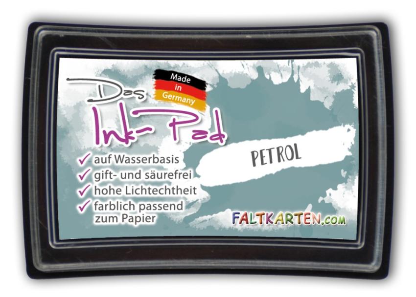 Das Ink-Pad - Stempelkissen 6 x 3,5cm petrol