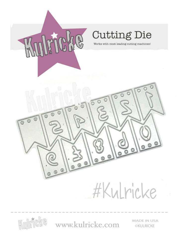 Kulricke Stanzschablone "Zahlen Banner Set" Craft Die | Stanze